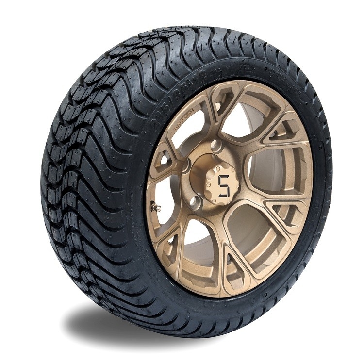 Il carretto di golf a 12 pollici combinato spinge e stanca 215/35-12 4PLY che valutano DOT Approved