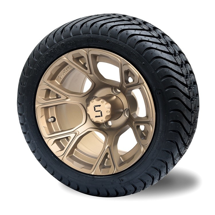 Il carretto di golf a 12 pollici combinato spinge e stanca 215/35-12 4PLY che valutano DOT Approved