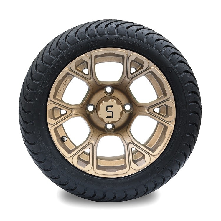 Il carretto di golf a 12 pollici combinato spinge e stanca 215/35-12 4PLY che valutano DOT Approved