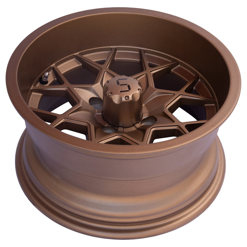 12 / L'alluminio bronzeo a 14 pollici del carretto di golf spinge PCD dei modelli -25 ET 101,6 di 4X4 Bolt
