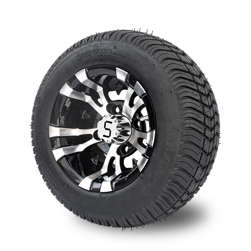 Ruota a 10 pollici del carretto di golf e contrappeso 4x4 Bolt (101.6mm) di 205/50-10 DOT Street Tire Combo -25