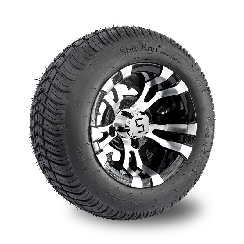 Ruota a 10 pollici del carretto di golf e contrappeso 4x4 Bolt (101.6mm) di 205/50-10 DOT Street Tire Combo -25