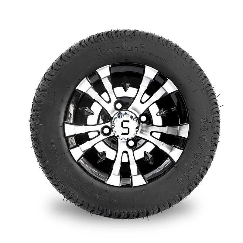 Ruota a 10 pollici del carretto di golf e contrappeso 4x4 Bolt (101.6mm) di 205/50-10 DOT Street Tire Combo -25