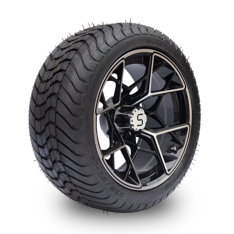 Le ruote del carrello da golf Shu-Ran e i pneumatici 225/30-14 da 13 kg DOT approvati