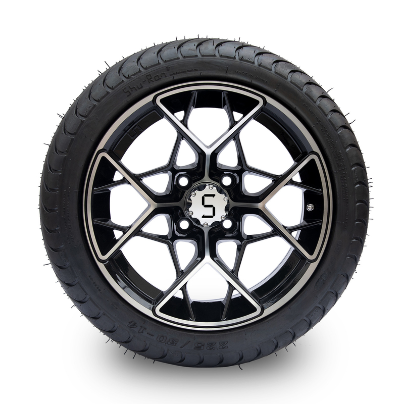 Le ruote del carrello da golf Shu-Ran e i pneumatici 225/30-14 da 13 kg DOT approvati