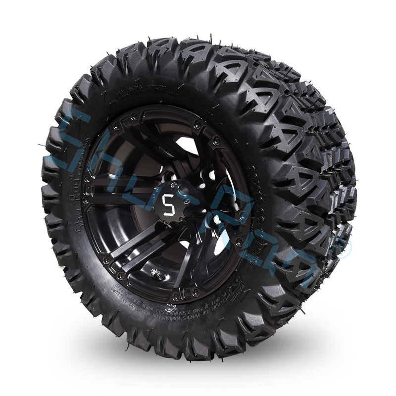 20*10-10 Pneumatici e ruote per carrelli da golf per tutti i terreni Legatura di alluminio 10 pollici 4 PLY senza tubi