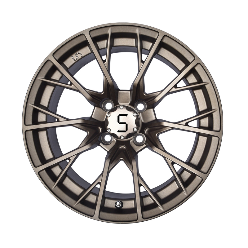 Gunmetal 14 Inch Golf Cart Ruote E Pneumatici 4/101.6 Bolt Shuran New Starshine-419