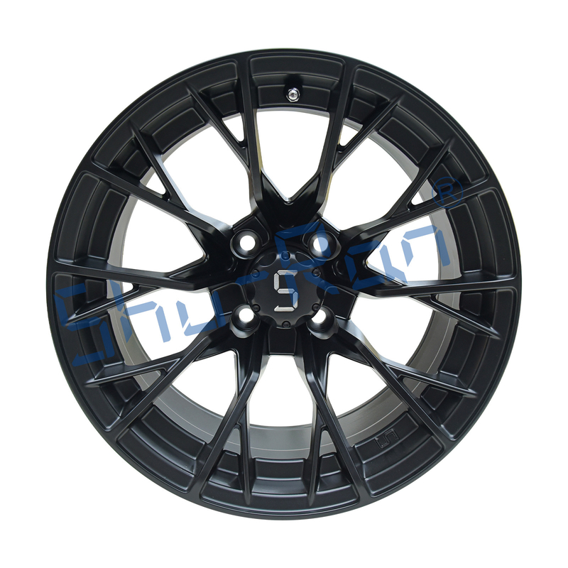 Shuran Nuovo 14' Rims Matte Nero Aluminico Golf Cart Ruota 14x7 Universale 4 Bolt Pattern