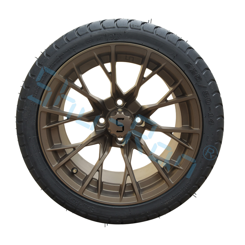 Ruote in bronzo personalizzate da 14' 225/30-14 Street DOT Approved Tries For Golf Cart ATV