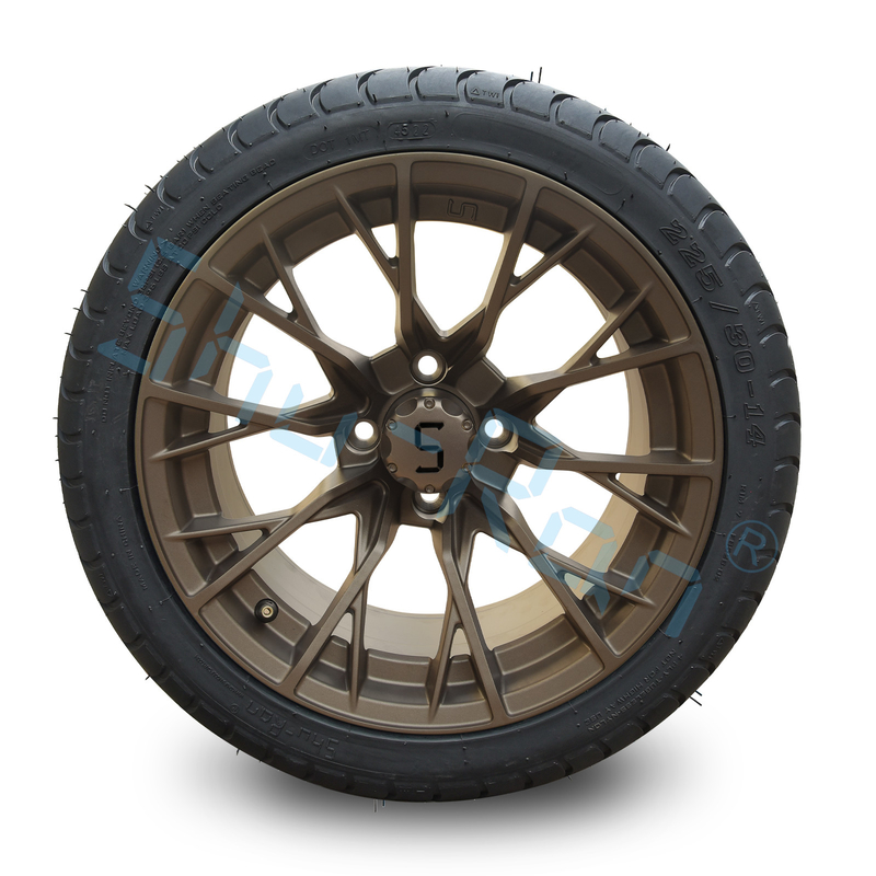 Ruote in bronzo personalizzate da 14' 225/30-14 Street DOT Approved Tries For Golf Cart ATV
