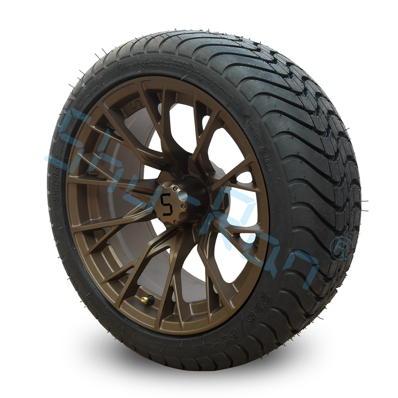 Ruote in bronzo personalizzate da 14' 225/30-14 Street DOT Approved Tries For Golf Cart ATV
