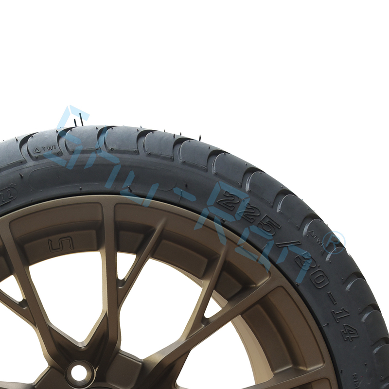 Ruote in bronzo personalizzate da 14' 225/30-14 Street DOT Approved Tries For Golf Cart ATV