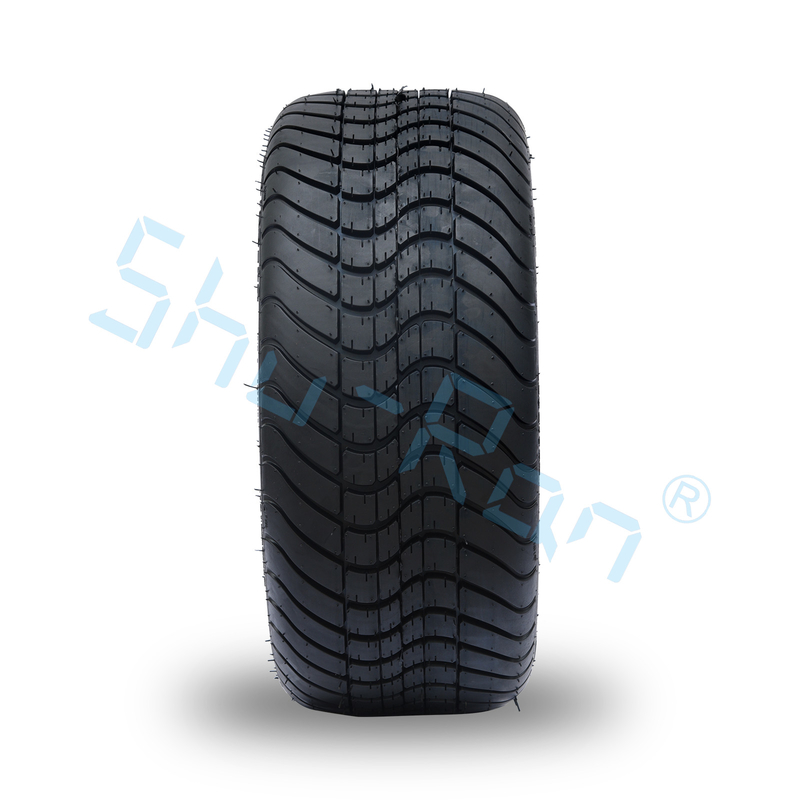 Ingrosso Glossy Black 14 pollici cerchi con DOT Approve pneumatici per carrelli da golf