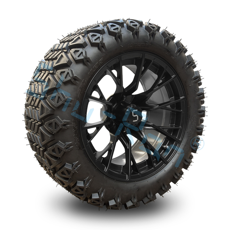Shu Ran 14 pollici Golf Cart Ruote e pneumatici Cerchi con pneumatici DOT 101.6 PCD 4x4 Bolt Pattern
