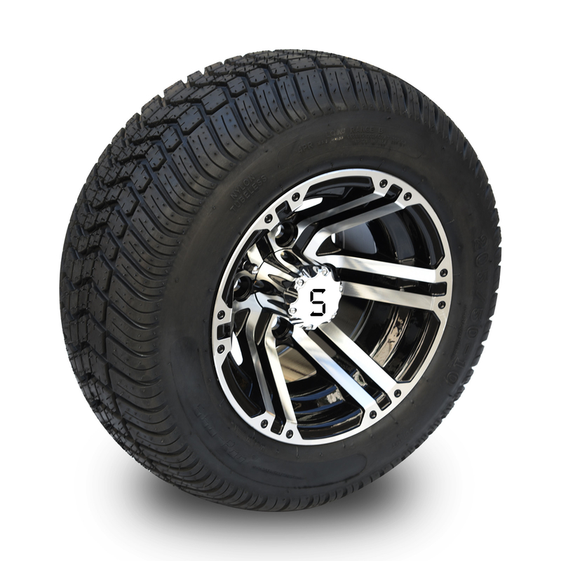 Ruota a 10 pollici del carretto di golf e contrappeso 4x4 Bolt (101.6mm) di 205/50-10 DOT Street Tire Combo -25