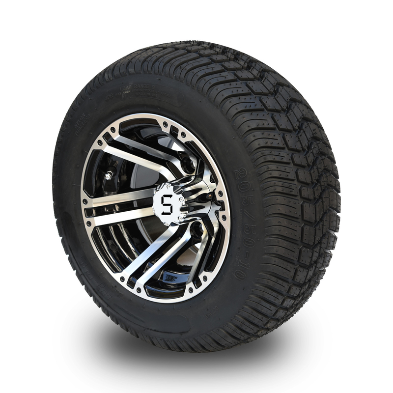 Ruota a 10 pollici del carretto di golf e contrappeso 4x4 Bolt (101.6mm) di 205/50-10 DOT Street Tire Combo -25
