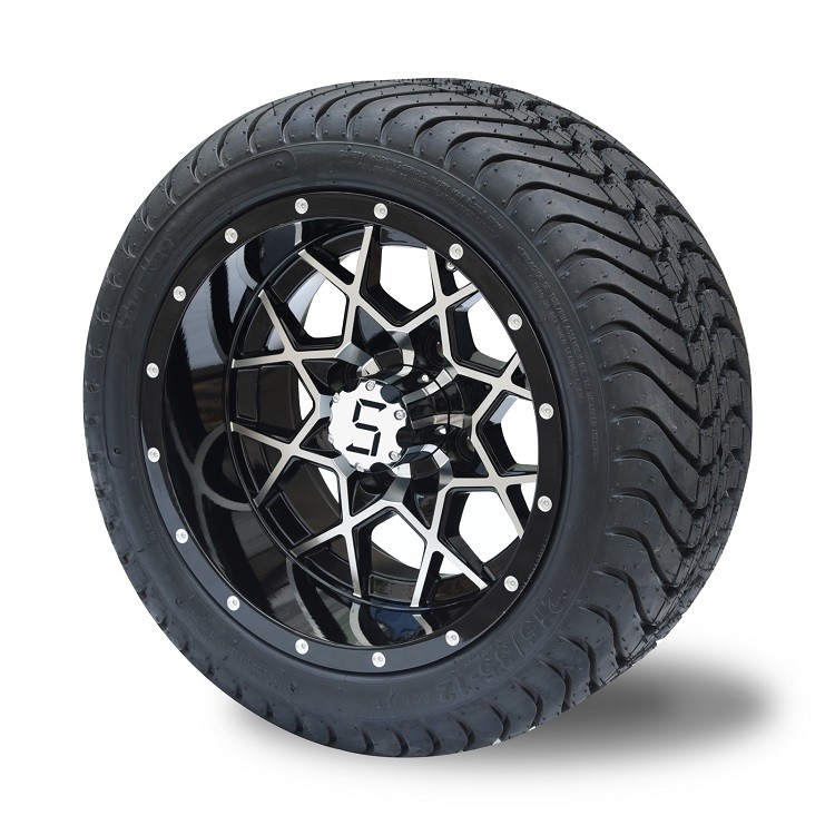 215/35-12 i pneumatici della via e 12 pollici di carretto di golf borda 4 PIEGHE DOT Rated