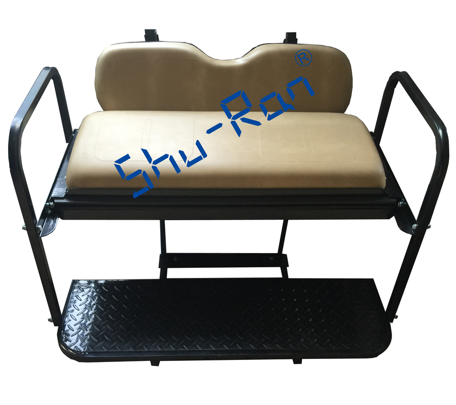 Parte posteriore Flip Folding Back Seat Kit - fabbrica Tan Cushions del carretto di golf di EZGO TXT
