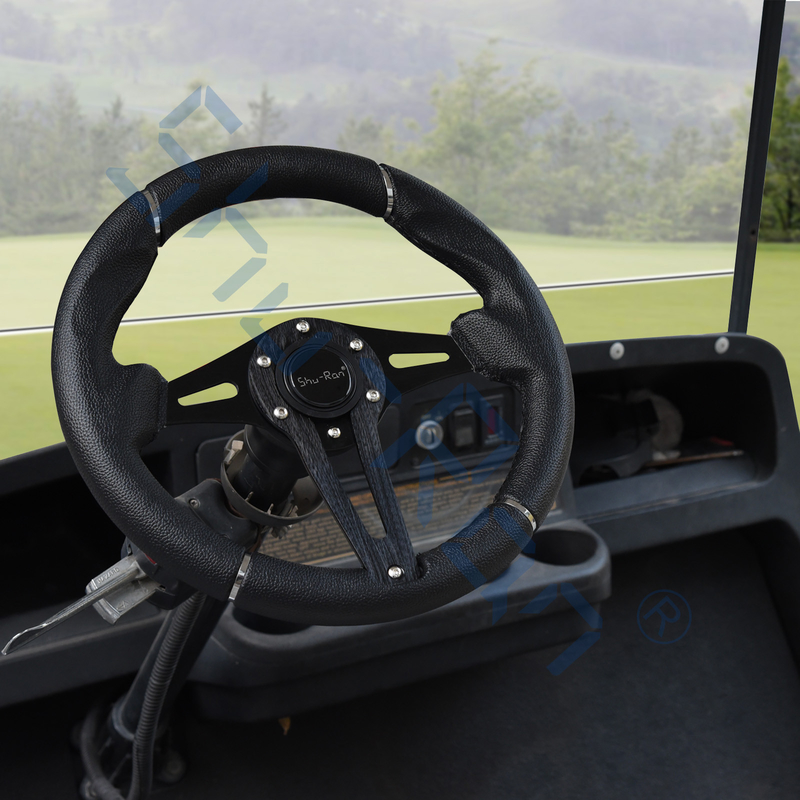 Presa del nero dello sfidante del carretto di golf/volante nero dei raggi per l'automobile del club, EZGO e Yamaha