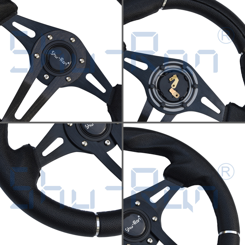 Presa del nero dello sfidante del carretto di golf/volante nero dei raggi per l'automobile del club, EZGO e Yamaha
