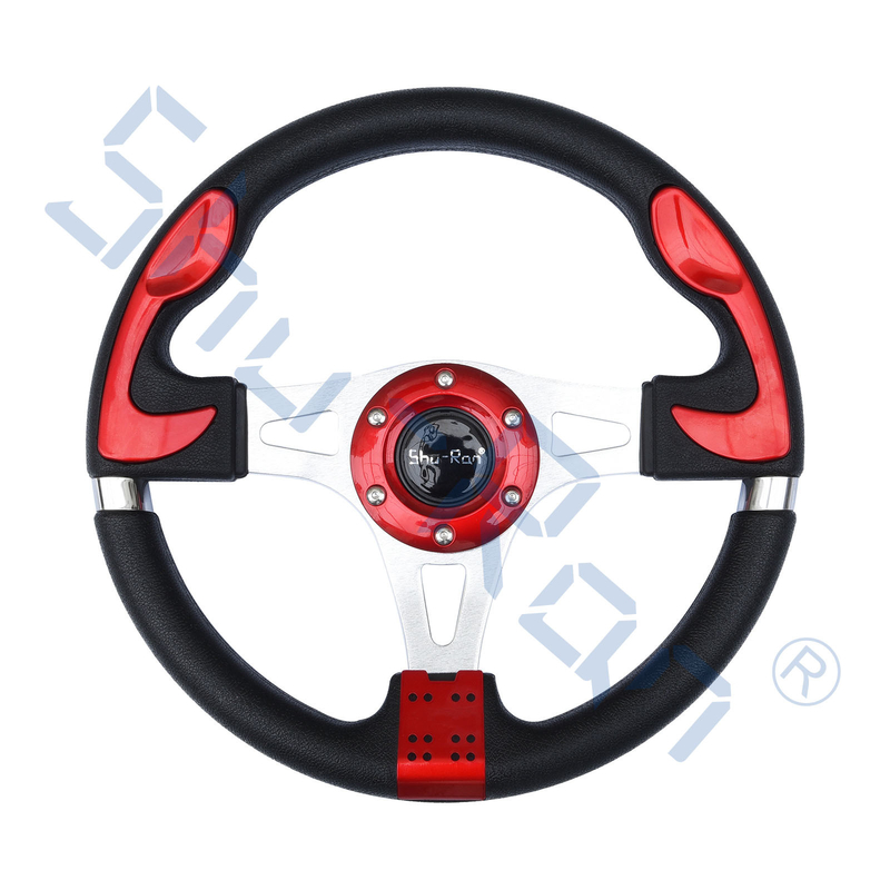 Volante su ordinazione rosso del carretto di golf F1 per l'automobile del club, EZGO e Yamaha