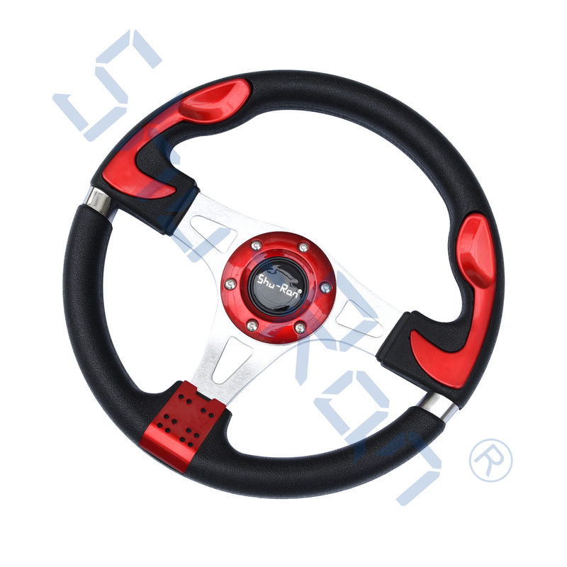 Volante su ordinazione rosso del carretto di golf F1 per l'automobile del club, EZGO e Yamaha