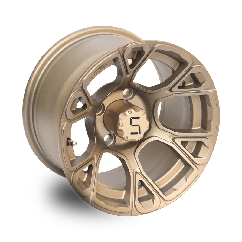 Il carretto di golf a 12 pollici spinge il modello 101,6 PCD di -25mm ET bronzeo 4x4 Bolt