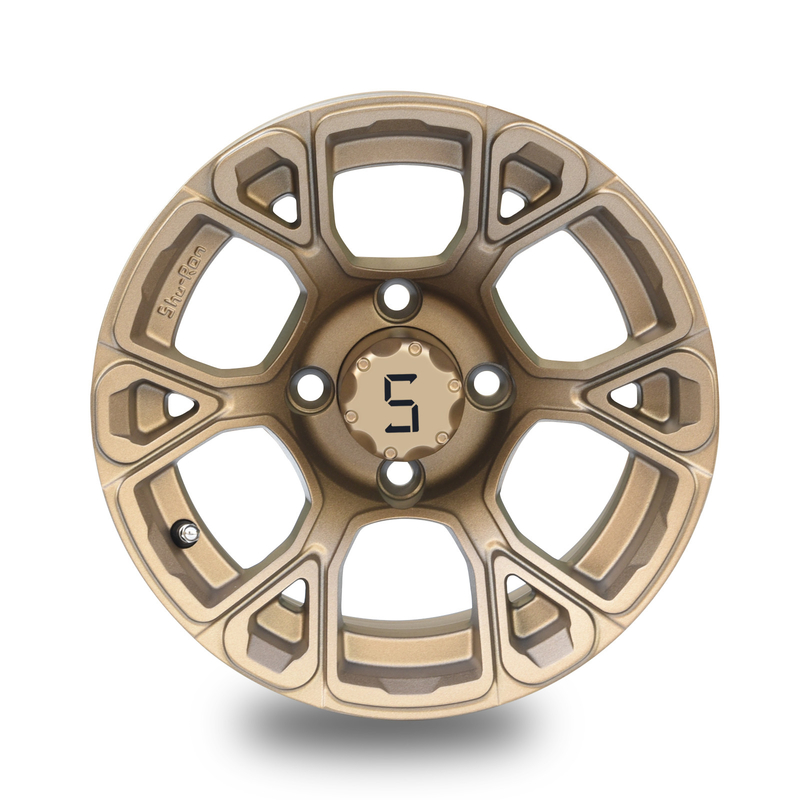 Il carretto di golf a 12 pollici spinge il modello 101,6 PCD di -25mm ET bronzeo 4x4 Bolt