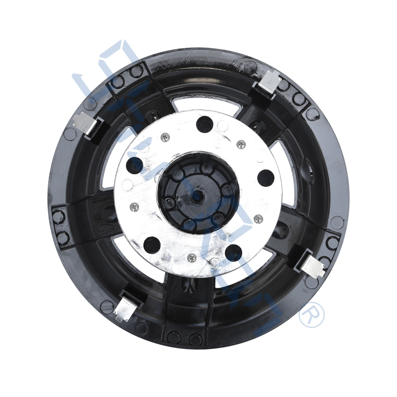 La ruota a 10 pollici universale di Chrome del nero del carretto di golf copre i cappucci di hub con il logo di S - metta di 4